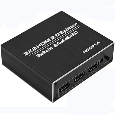 3X2 HDMI Splitter with 4K@60Hz, Optical TOSLINK, and Nigeria Ubuy