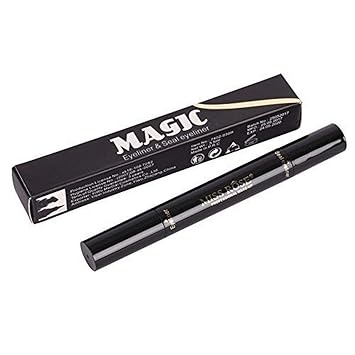 Miss Rose Dual Eyeliner Pen And Winged Stamp, Black.