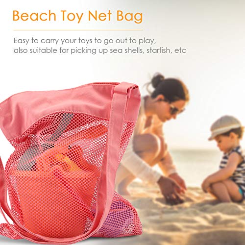 image for SANNA Toddlers Beach Toys Kids, 15Pcs Sand Toy Set with Beach Bucket a