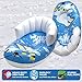Pipeline Sno Polar Bear Snow-Pal Inflatable Kids Snow Tube with High Back Seat, 33” Inches Long