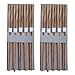 JapanBargain 4811, Bamboo Chopsticks Reusable Japanese Chinese Korean Wood Chop Sticks Hair Sticks, Dishwasher Safe, 10 Pair Gift Set