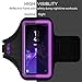 SOSONS Running Armband for Samsung Galaxy S8/S9/S10/S20/S21/S8+/S9+/S10+/S20+,Water Resistant Gym Case with Card Pockets and Key Slot