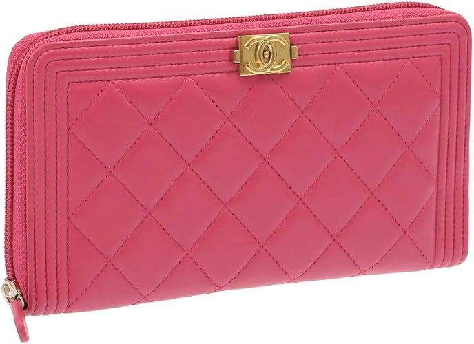 Amazon シャネル 長財布 Chanel ボーイシャネル マトラッセ ラムスキン Gold金具 A Y 2b932 ピンク 並行輸入品 Chanel 財布