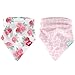 Hudson Baby Bandana Bib 2-Pack, Roses