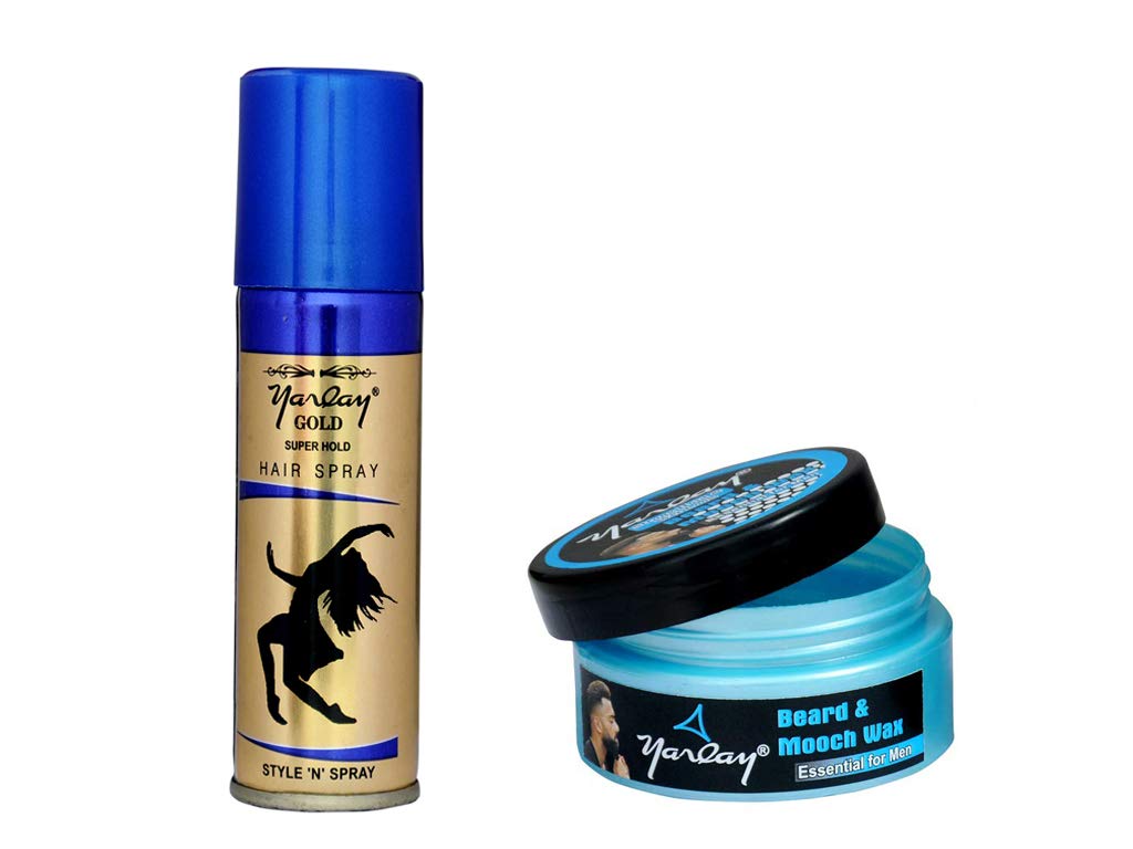 Buy Yarlay Gold Super Hold Hair Spray 100ml And Beard And Mooch