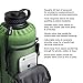 Highland Peak 64 oz Sleeve/Carrier with Paracord Survival Handle The Ultimate Protective Bottle Holder - Fits Hydro Flask and Similar Bottles (Green)