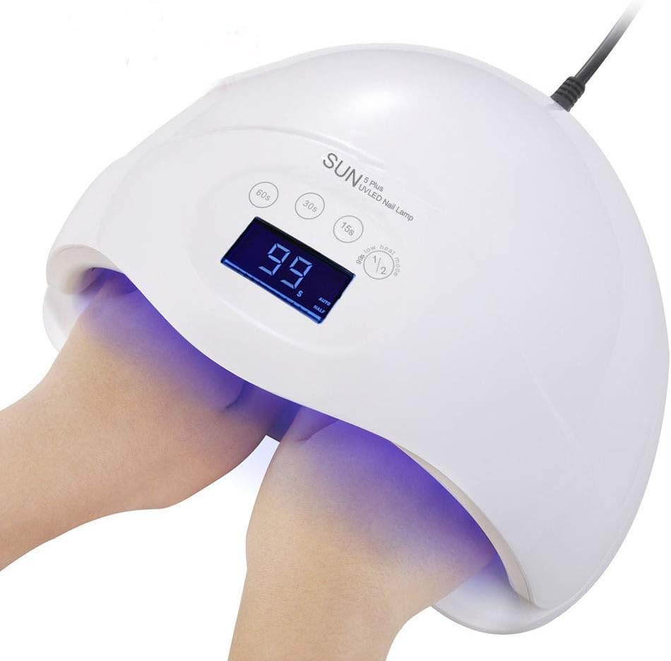 Sun 5Plus 48W Nail Polish Curing Lamp with 4 Timer Setting Big Size and Screen Display