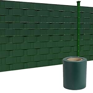 HENGMEI Pvc zichtbeschermingsstrips, 35m x 19cm, met HENGMEI Pvc zichtbeschermingsstrips, 35m x 19cm, met