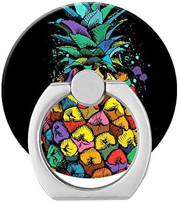 Cute Cell Phone Holders ,360°Rotation Finger Ring Phone Stand Mounts For Smartphones And Tablets ,Pineapple Watercolor Cartoon Painting Phone Ring Stand Mounts