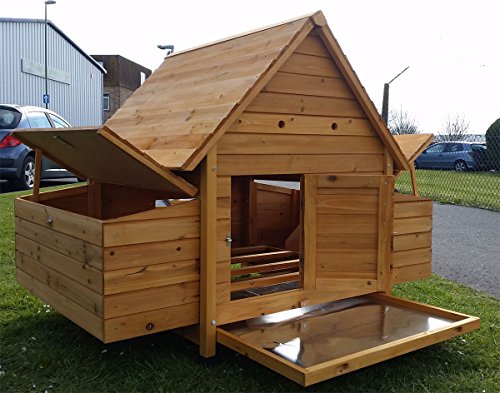 Cocoon Chicken Coop Hen House Poultry Ark Nest Box New Larger Model 1000 2n With 6 Nest Boxes Cleaning Tray 6 Large Or 8 Medium Or 10 Small