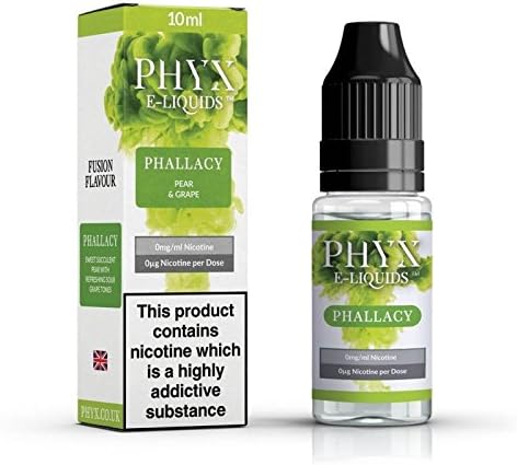 Phyx 70:30 VG/PG Shortfill E-Liquid TPD Compliant No Nicotine 10ml Bottle Boost (Pear & Grape)