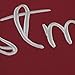 Phantoscope Decorative Christmas Throw Pillow Cover with Grid Background (Letter)