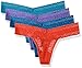 Calvin Klein Women's 4 Pack Stretch Lace Thong Panty
