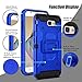 Galaxy J7 V Case, Galaxy J7 Perx Case, Galaxy J7 Sky Pro Case, Venoro Heavy Duty Shockproof Rugged Protection Case Cover with Belt Swivel Clip and Kickstand for Samsung Galaxy Halo / J7 2017 (Blue)