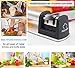 Knife Sharpener for Straight Blade and Serrated Knife Sharpener - Best Knife Sharpener - Kitchen Chef Knife Sharpener - Stainless Steel Knives Sharpening Kit - Best Quality for Men Women Black 2018