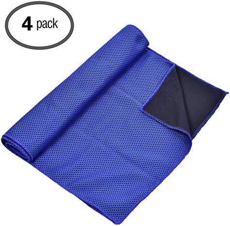 hjuns Sports Cooling Towel Breathable Ice Mesh Scarf Neck Cooler - Extra Long 12 x 40 inches