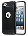 ULAK iPod Touch 6th Generation case,iPod 6 Case, iPod Touch 7 Case,Dual Layer Slim Protective Hybrid iPod Touch Case Hard PC Cover for Apple iPod Touch 5/6/7th Generation (Black)