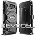 Evocel New Generation Series Phone Case Compatible with Optimus Zone 3 (VS425), K4, Spree with Belt Clip Holster and Kickstand, Black