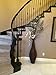 T04 - Iron Balusters - Single Basket - Hollow - 44 in X 1/2 in Square - Box of 10 (Satin Black)