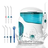 Ikeepi Water Flosser Oral Irrigator Power Floss Water Jet Profesional Dental Irrigator Family Gum Disease Removing with 7 Tips High Capacity Dental Flosser for Teeth, Braces and Bridges