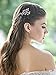 Yean Wedding Hair Combs Clip Silver Rhinestones Bridal Head Chain Accessories for Women Brides and Bridesmaids