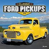 Classic Ford Pickups 2020 12 x 12 Inch Monthly Square Wall Calendar with Foil Stamped Cover by Plato by 