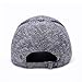 JOOWEN Unisex Knitted Textured Baseball Cap Soft Adjustable Solid Hat (Grey)