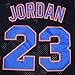 CAIYOO Mens 23# Space Movie Jersey Basketball Jersey S-3XL White/Black/Blue