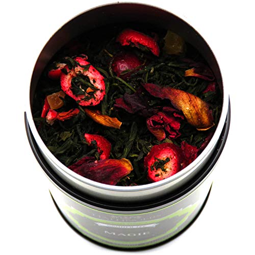 Hallingers Magie - Loser Grün-Tee mit Cranberry, Mango & Pfingstrose (Dose) - Geschenkideen Weihnachten & Geschenke Adventskalender | Geburtstag Glückwunsch Genesung Jahrestag Freundschaft – Bild 5