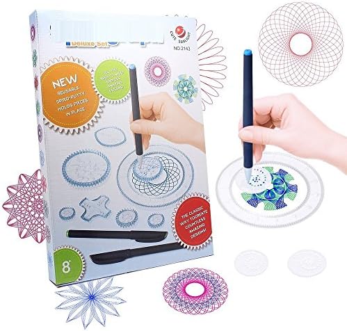 Ipeson Spiral Graph Artist Studio Go Go Gear Art Drawing Set Creative Drawing Classic Educational toys For Adults and Kids