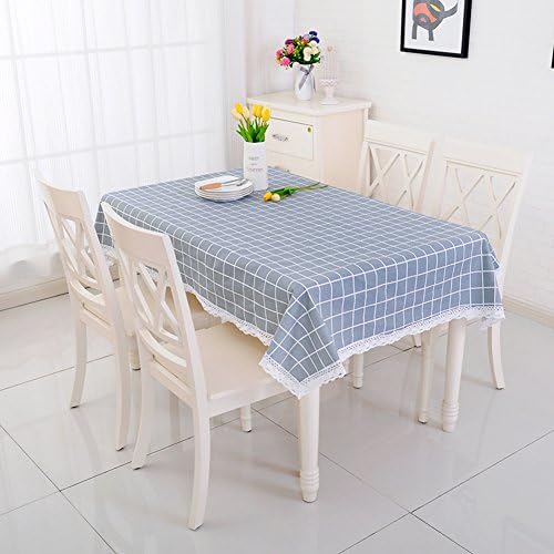 Fabric Simple Table cloth,Oblong table cloth [roundtable] Kitchen table cloth-E diameter120cm(47inch)