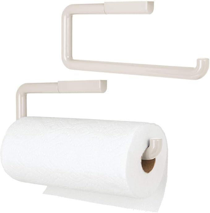 mDesign Plastic Wall Mount Paper Towel Holder & Dispenser