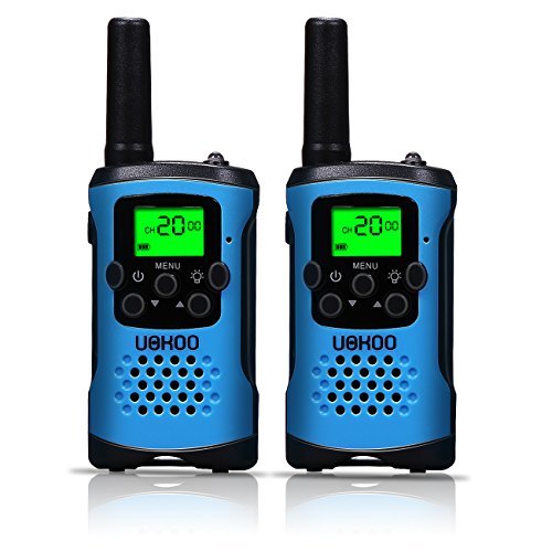 Kids Walkie Talkies, UOKOO 22 Channels and Back-lit LCD Screen (up to 6KM in open areas) Walkie Talkies for Kids (1 Pair) Blue T48 Kids Walkie Talkies, UOKOO 22 Channels and Back-lit LCD Screen (up to 6KM in open areas) Walkie Talkies for Kids (1 Pair) Blue T48