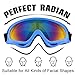 BaKee Ski Goggles 3 Pack, Snowboard Goggles for Kids Boys Girls Youth Men Women, with 100% UV400 Protection, Wind Resistance, Anti-Glare Lens (Include Cleaning Cloth)