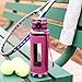 Swig Savvy Sports Water Bottle, Wide Mouth Leakproof Lid, Infuser, Silicone Sleeve - 32oz (Pink)