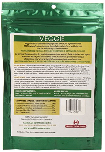 Northfin Food Veggie Formula 1mm Pellet 250 Gram Package