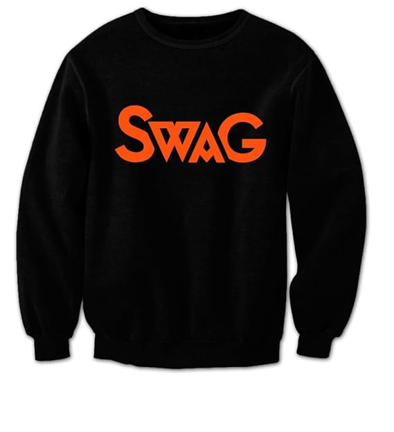 Swag Mens Sweater (Orange on Black) (XXLarge) Amazon.co.uk Clothing