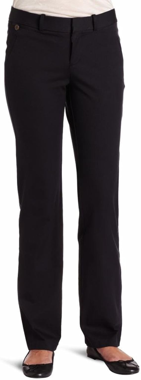 Dockers Women's Petite Metro Single Welt Pocket Pant, Black, 8 Medium