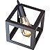 LNC Black Geometric Pendant Lighting, Geometric Modern Square Hanging Light Ceiling Fixture for Kitchen Island, Foyer, Hallway, Bedroom and Entryway