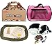 Perfect Petzzz Huggable Breathing Puppy Dog Pet Bed Cocker Spaniel with Pink Tote For Plush Breathing Pets, Dog Food, Treats, and Chew Toy