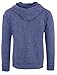 Delta Adult Men's Snow Heather French Terry Zip Hoodie Sweatshirt Royal Large