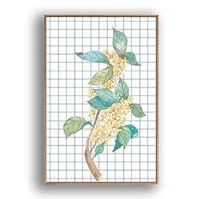 Framed Canvas Wall Art Beautiful Flowers in Grid Giclee Print Gallery Wrap Modern Home Prints Ready to Hang - 16x24 inches