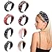 Headbands for Women Pearl Headbands - 1PCS Twisted Faux Pearl Velvet Headband Elegant Bling Hair Clip Hairpins Headwear Barrette Styling Tools Accessories,Creamy White