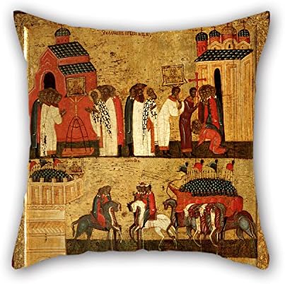 The Oil Painting Ð§ÑƒÐ´Ð¾ Ð¾Ñ‚ Ð¸ÐºÐ¾Ð½Ñ‹ Cushion Cases Of ,20 X 20 Inches / 50 By 50 Cm Decoration,gift For Husband,christmas,deck Chair,bar,bedding,sofa (twin Sides)
