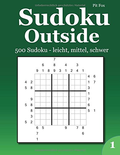 Buch Sudoku Outside 500 Sudoku Leicht Mittel Schwer 1 Pit Fox Pdf 