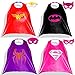 Zaleny Superhero Dress up Costumes - 4 Satin Capes and 4 Felt Masks