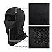 OMECHY Balaclava Windproof Ski Mask Outdoor Cold Weather Face Mask Motorcycle Neck Warmer Tactical Hood, Black Mesh One size