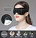 AMAZKER 3D Sleep, Eye Masks for Sleeping with Ear Plug and Carry Pouch Contoured Shape Ultra Lightweight and Comfortable Sleeping Mask for Travel, Nap, Shift Works, Black
