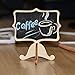 Leyaron 15 Pack Mini Chalkboards Place Cards with Easel Stand - Wood Rectangle Small Chalkboard Signs for Wedding, Birthday Parties, Table Numbers, Food Signs and Special Event Decoration