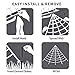 F FiGoal Halloween Giant 23 FT Triangular Mega Spider Web with 3 FT Huge Black Hairy Spider and Super Stretch Cobwebs Halloween Indoor and Outdoor Decorations